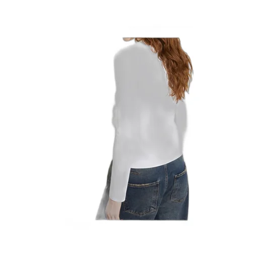 Symmetrisches Jersey-T-Shirt