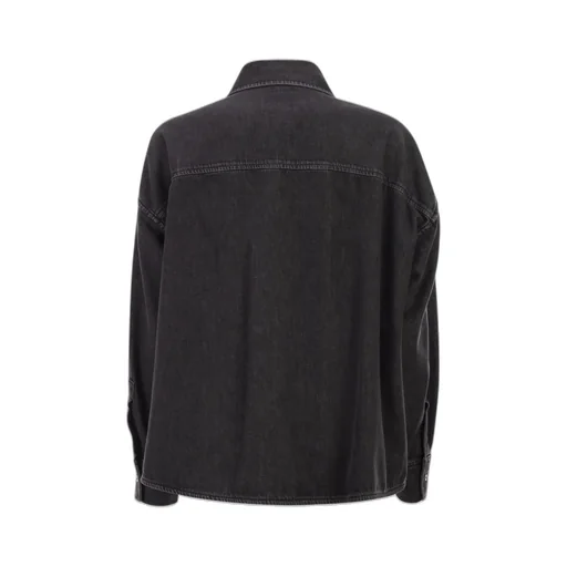 Long-Sleeved Denim Shirt