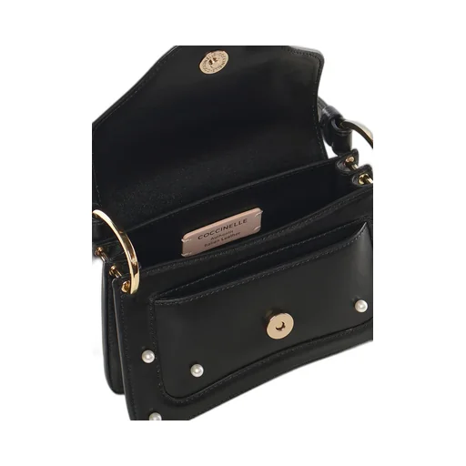 Coccinelle Logo Lettering Embellished Shoulder Bag