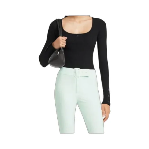 CourrÈGes Long-Sleeved Square-Neck Jumper