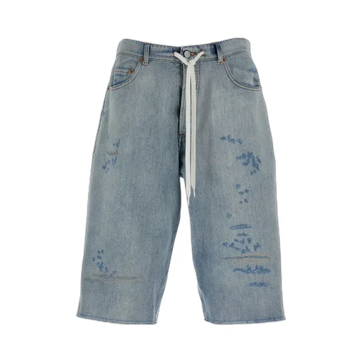Mm6 Maison Margiela Distressed Denim Shorts