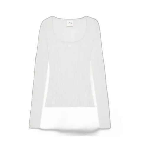 Courrges Long-Sleeved Square-Neck Jumper