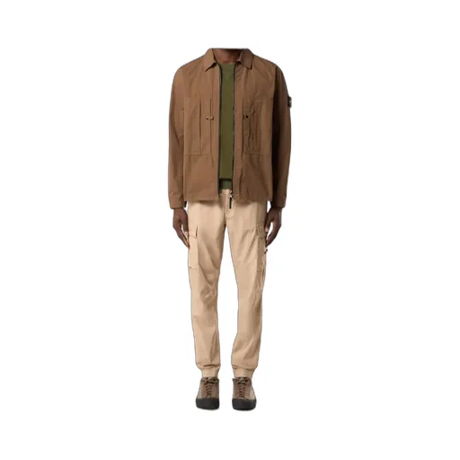 Stone Island Comfort-Fit Zipper-Up Overshirt