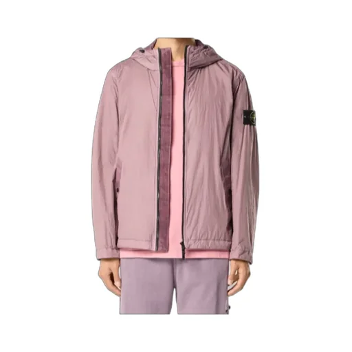 Stone Island Logo Patch Hooded Jacket