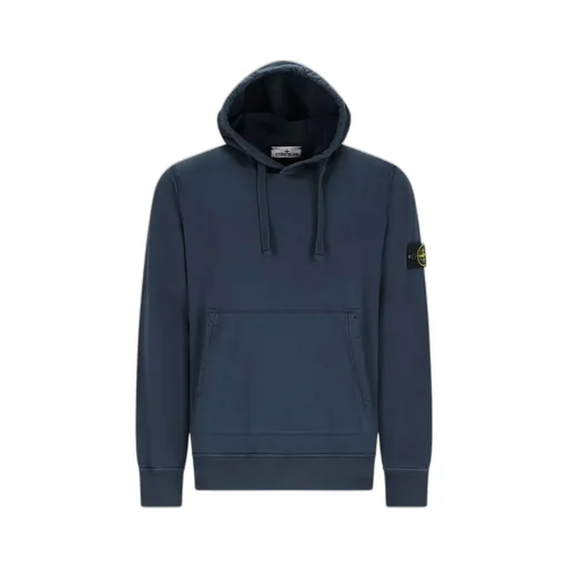 Stone Island Logo Patch Drawstring Hoodie