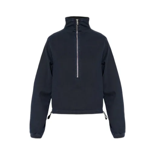Zip Funnel-Neck Sweater