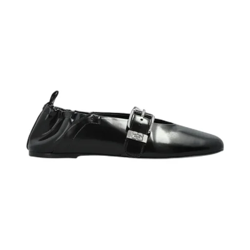 Ganni Buckled Flat Shoes