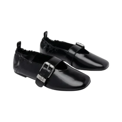 Ganni Buckled Flat Shoes