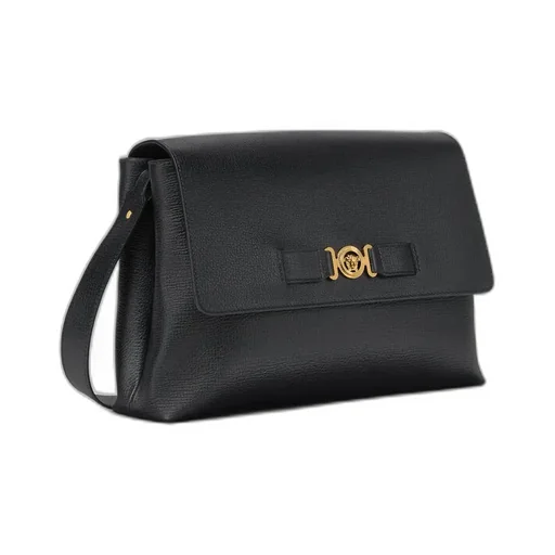 Versace Logo Plaque Shoulder Bag