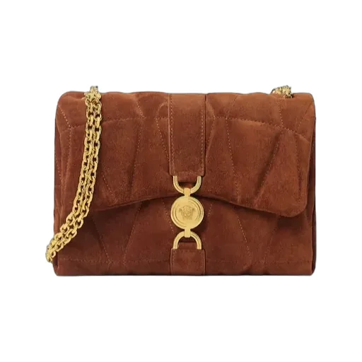 Versace Kleio Quilted Shoulder Bag