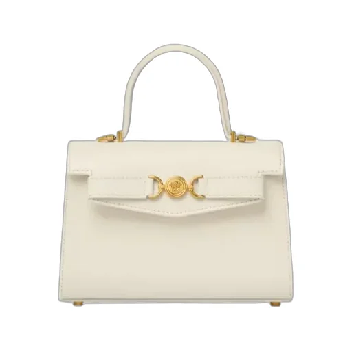 Versace Medusa Plaque Fold-Over Top Small Tote Bag