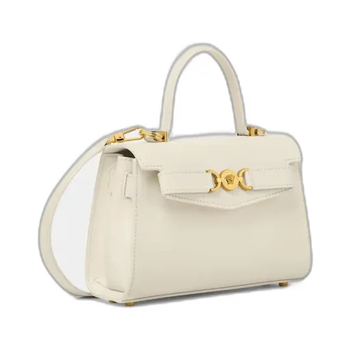 Versace Medusa Plaque Fold-Over Top Small Tote Bag