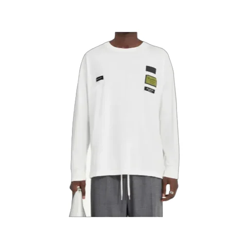 Mm6 Maison Margiela Logo Patch Crewneck T-Shirt