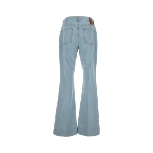 Valentino Logo Patch Flared Jeans