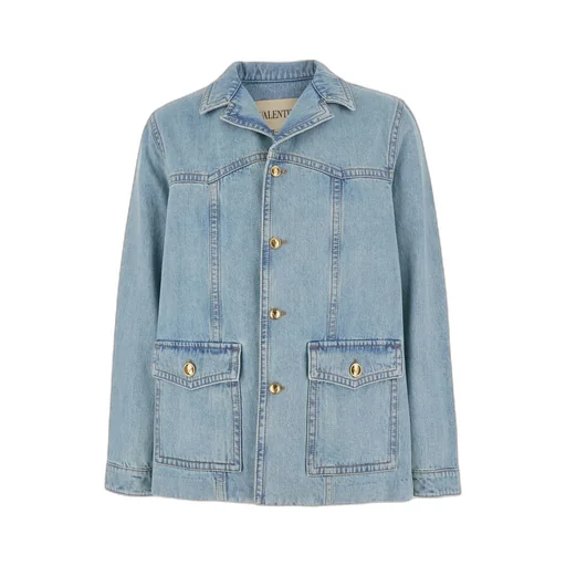 Valentino Button-Up Denim Jacket