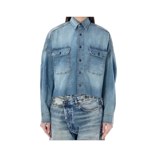 Long-Sleeved Denim Shirt