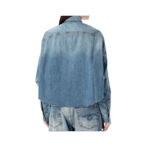 Long-Sleeved Denim Shirt