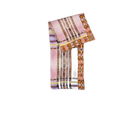 Beaded Print Scarf