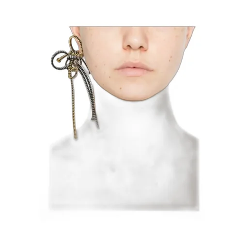 Zipper Design Single Earring