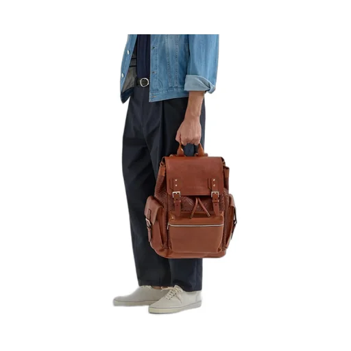 Brunello Cucinelli Buckle Fastened City Backpack