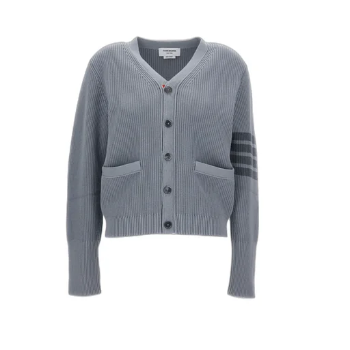 Thom Browne Garment Dyed 4-Bar Cardigan