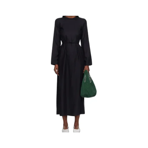 Long-Sleeved Apron-Style Dress