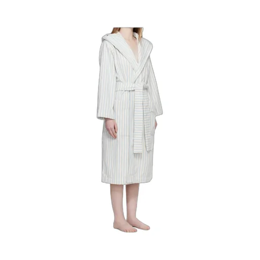 Striped Hooded Bathrobe