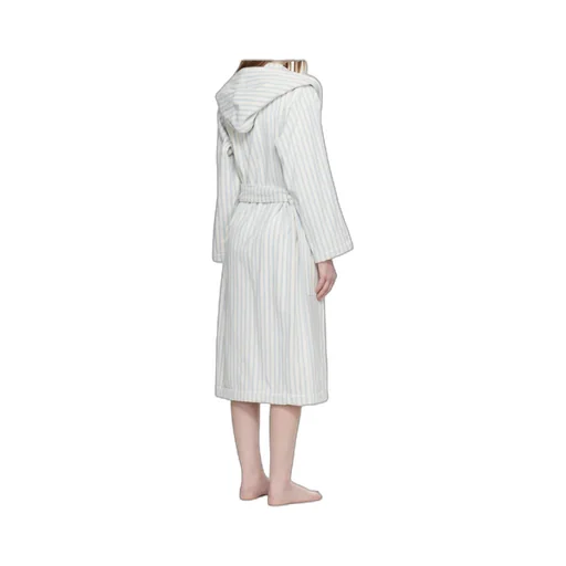 Striped Hooded Bathrobe