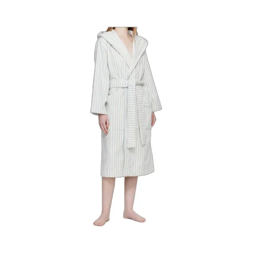 Striped Hooded Bathrobe