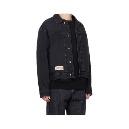 Black Work Wear Denim Jacket
