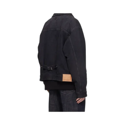 Black Work Wear Denim Jacket