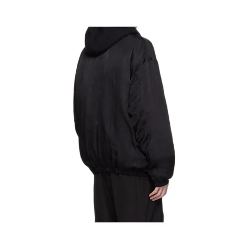 Crinkled Taffeta Bomber Jacket