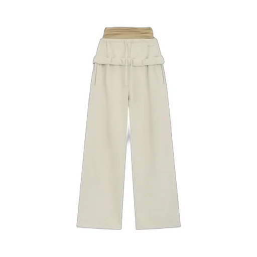 We11Done Layered Rolled Up Lounge Pants