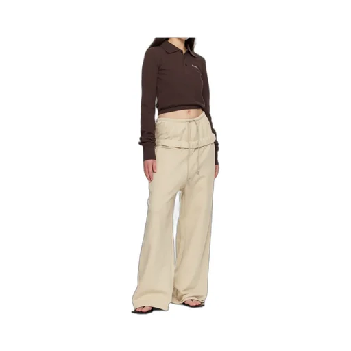 We11Done Layered Rolled Up Lounge Pants