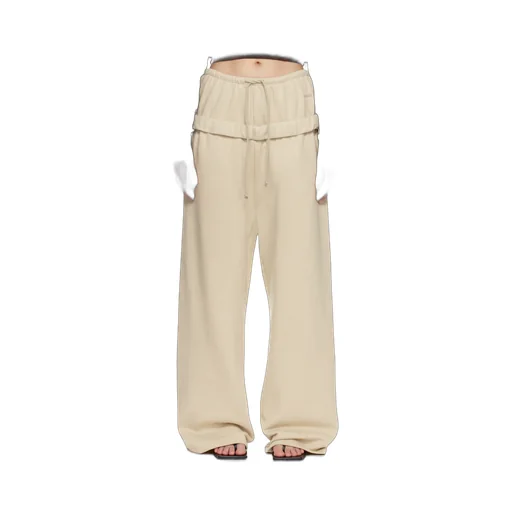 We11Done Layered Rolled Up Lounge Pants