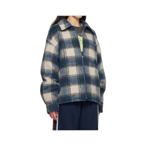 Zipped Checked Jacket