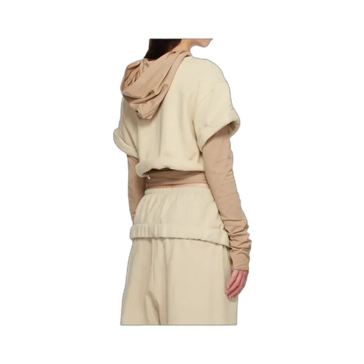 We11Done Rolled-Up Layered Hoodie