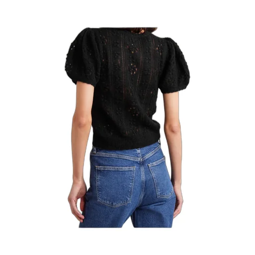 Short-Sleeved Knitted Top