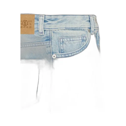 Denim Skirt With Logo