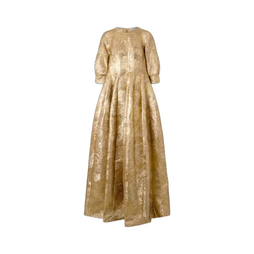 Claravelle Jacquard Evening Gown