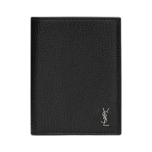 Saint Laurent Tiny Cassandre Credit Card Wallet