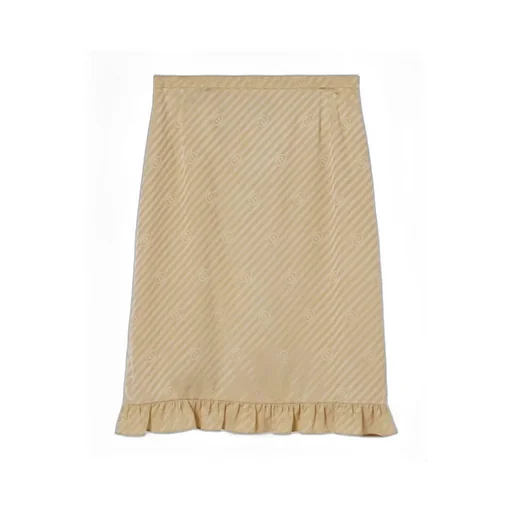 Diagonal Gg Silk Jacquard Skirt