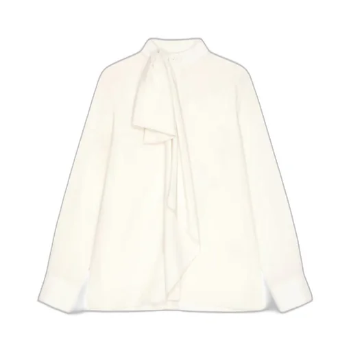 Blouse In Silk With Bow Detail