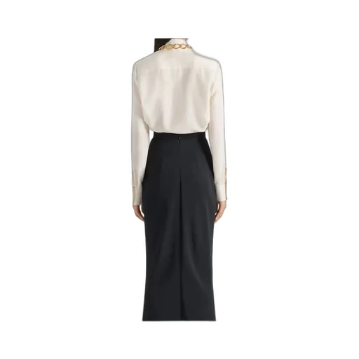Blouse In Silk With Bow Detail