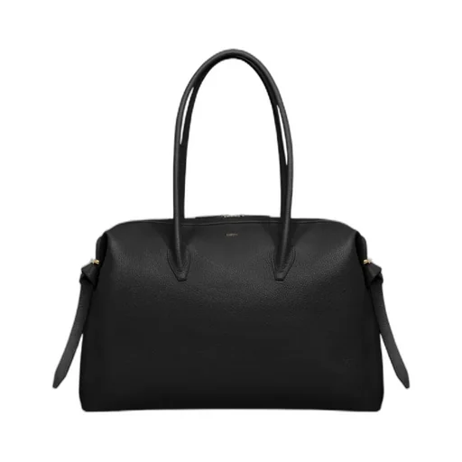 Arge Brioche Duffle - Black Pebble Grained Leather
