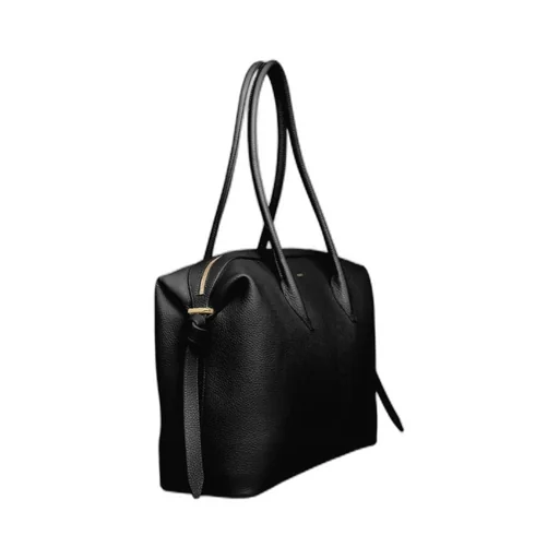 Arge Brioche Duffle - Black Pebble Grained Leather