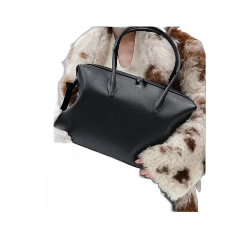Arge Brioche Duffle - Black Pebble Grained Leather