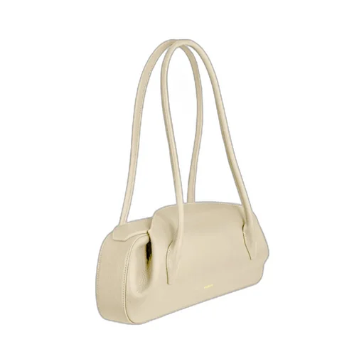 Oyster Shoulder Bag - Angora Pebble Grained Leather