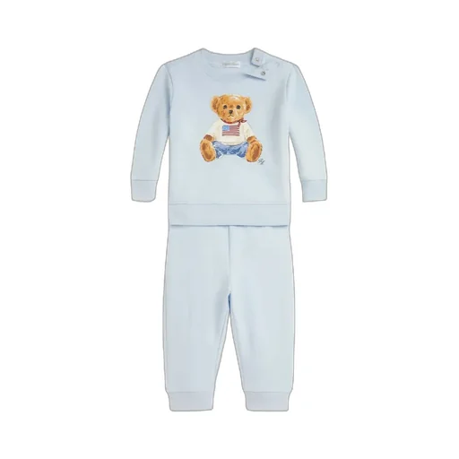 Teddy-Print Trouser Sets