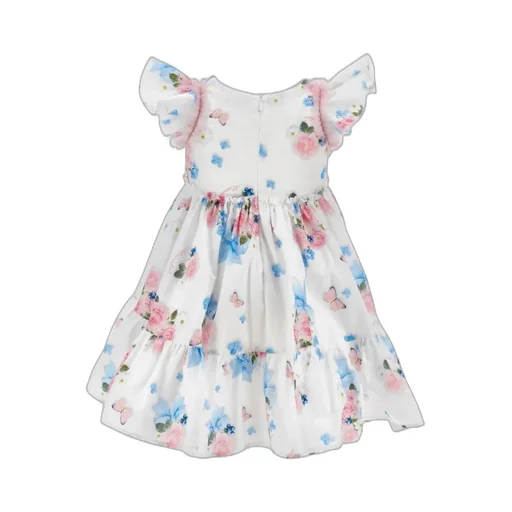 Ruffled Floral-Print Dress